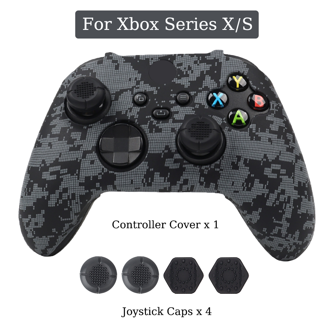 Gaming Accessories For Xbox Series X - เคสซิลิโคนนุ่มสำหรับคอนโทรลเลอร์ Xbox Series X/S ผิวป้องกันจอยเกม อุปกรณ์เสริมสำหรับ