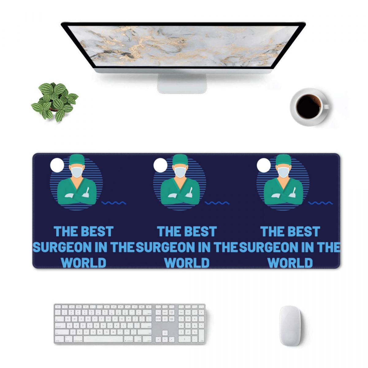 Gaming Accessories Best - แผ่นรองเมาส์ขนาดใหญ่ แผ่นรองเมาส์สำหรับเกมเมอร์ แผ่นรองคีย์บอร์ด พรมรองคอมพิวเตอร์ อุปกรณ์เสริมสำหรับสำนักงานและเกมมิ่ง