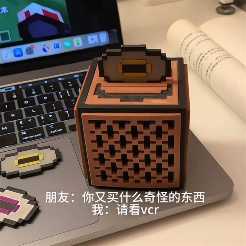 Gaming Accessories For Room - กล่องดนตรีเรดสโตน จู๊คบ็อกซ์ พิกเซล บล็อก โมเดล ของเล่นตั้งโต๊ะ