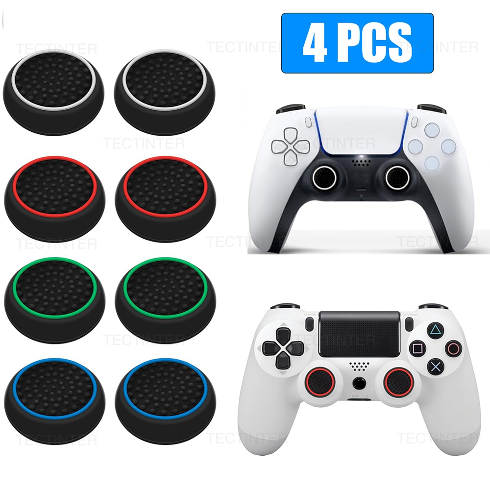 Gaming Accessories Xbox Series X - ปลอกซิลิโคนแบบอนาล็อก 4 ชิ้น สำหรับ PS5/PS4/PS3/Switch 2
