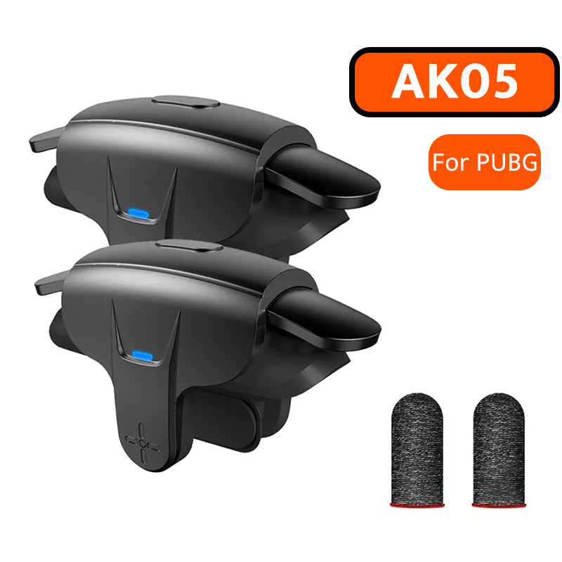 Gaming Accessories For Your Phone - คอนโทรลเลอร์เกม AK05 สำหรับโทรศัพท์มือถือ PUBG ปุ่มยิงและเล็ง ปุ่มทริกเกอร์