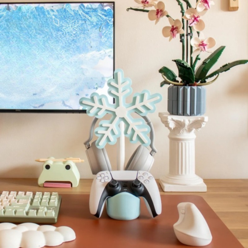 ขาตั้งหูฟังรูปเกล็ดหิมะ พิมพ์  - Gaming Accessories To 3D Print บทวิจารณ์และราคา