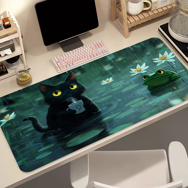 แผ่นรองเมาส์ซิลิโคนลายแมวดำน่า - Gaming Accessories Cheap บทวิจารณ์และราคา